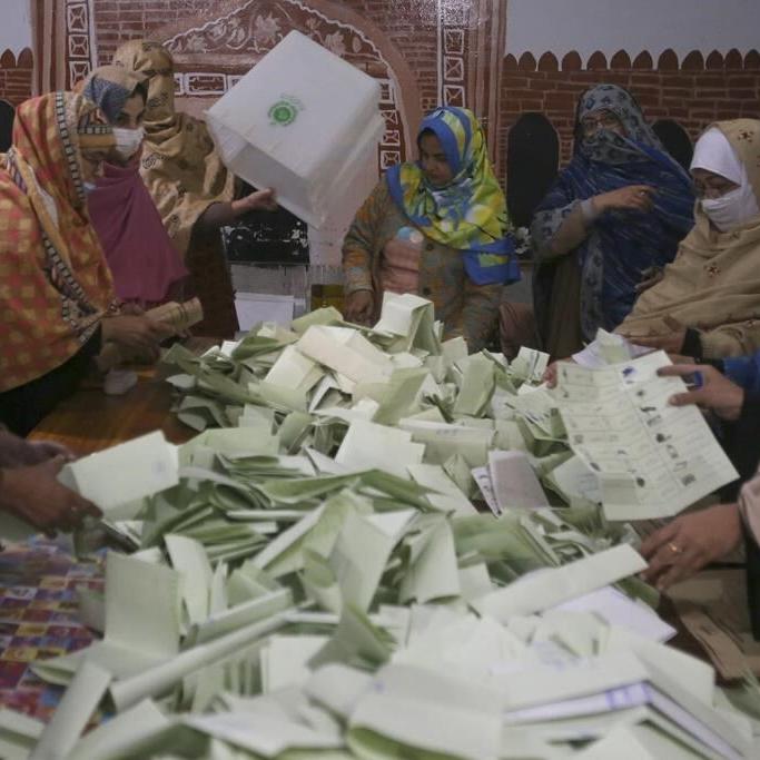 Pakistan's ex-PM Sharif says he will seek a coalition government after trailing jailed rival Khan